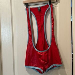 Men’s gruff pup wrestling singlet